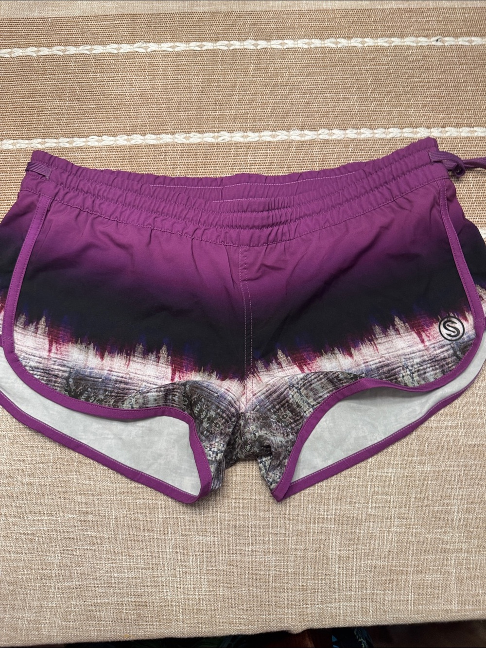 Women's Purple Ombre Athletic Shorts